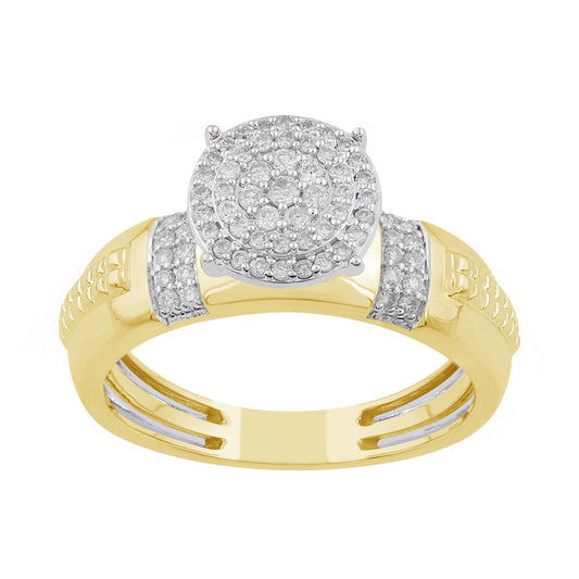 14K Solid Gold 0.32Cctw Diamond Womens Rings
