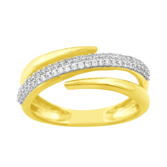 14K Solid Gold  0.27ctw Diamond Womens Rings